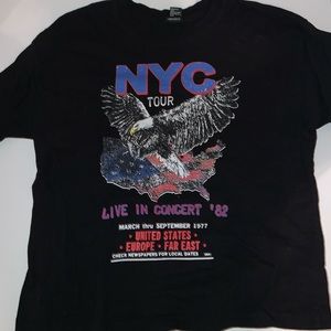 Forever 21 Band tee with back lacing